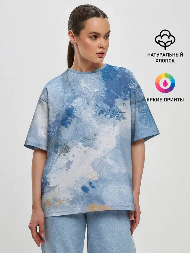 Женская футболка оверсайз