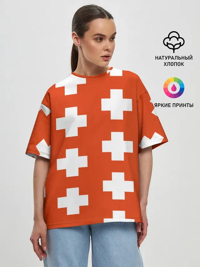 Женская футболка оверсайз