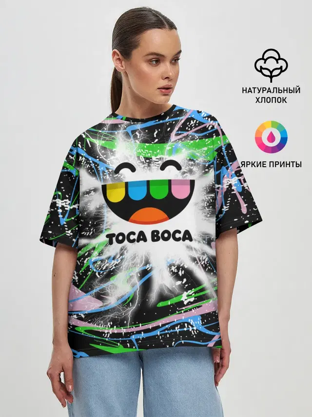 Женская футболка оверсайз