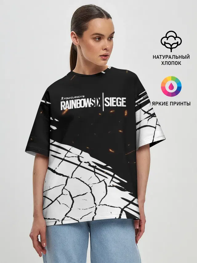 Женская футболка оверсайз