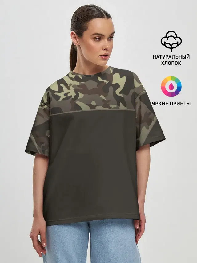 Женская футболка оверсайз
