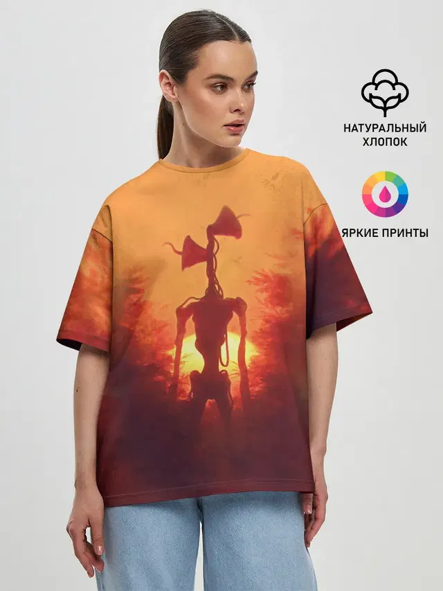 Женская футболка оверсайз
