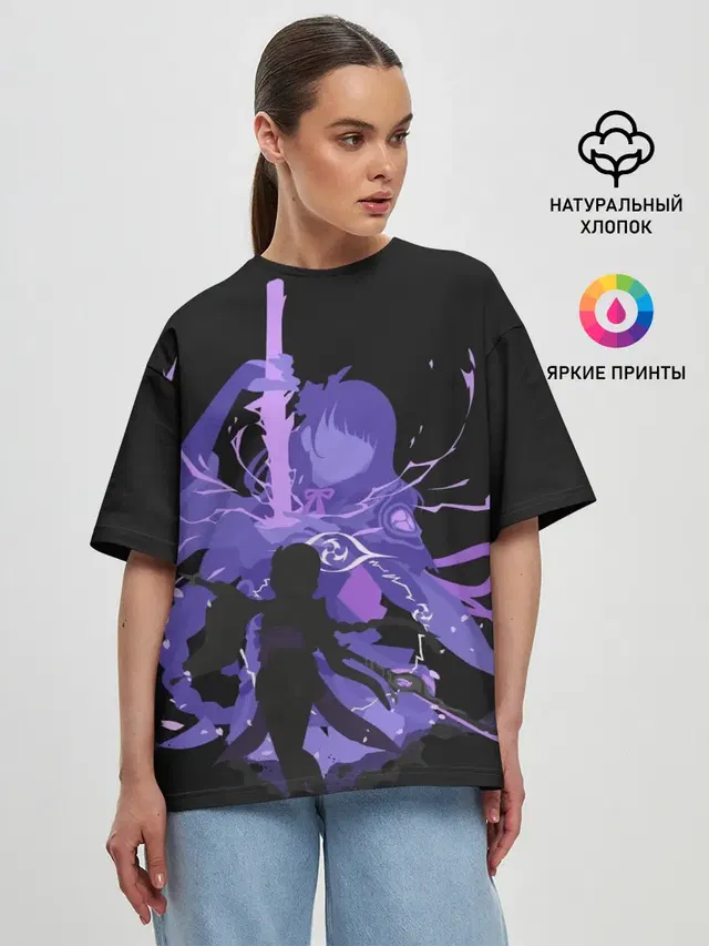 Женская футболка оверсайз