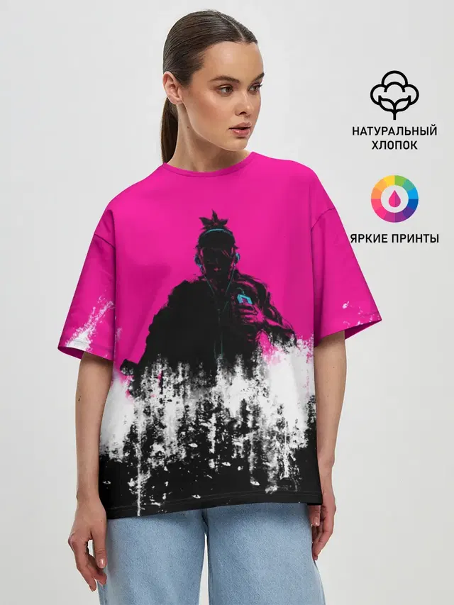 Женская футболка оверсайз