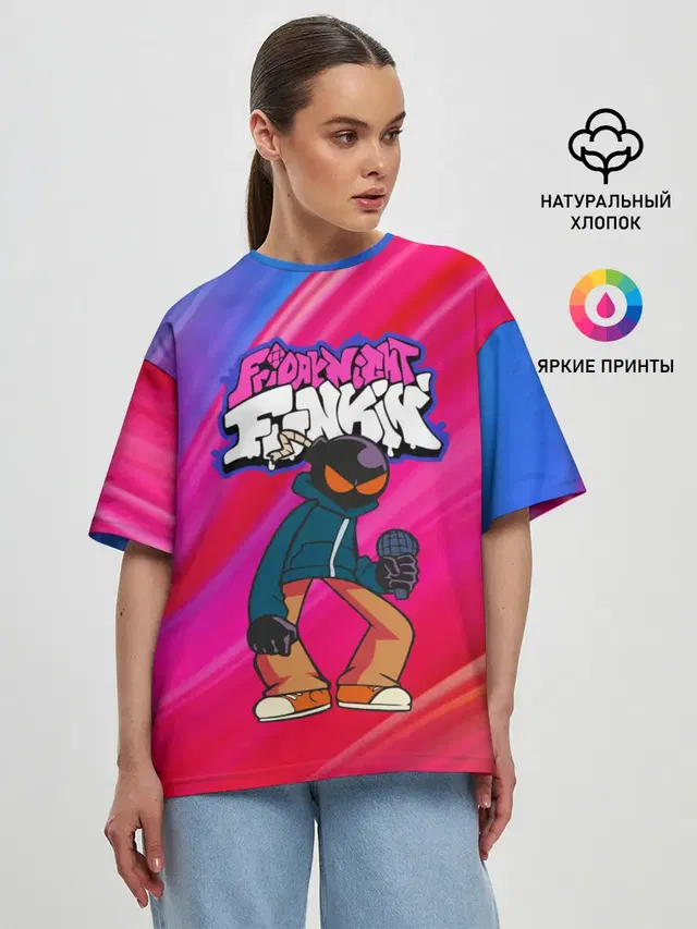 Женская футболка оверсайз