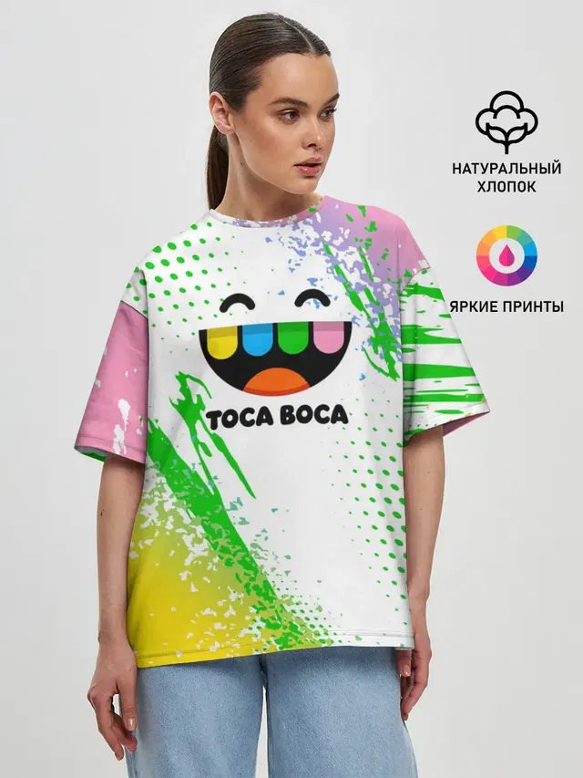 Женская футболка оверсайз
