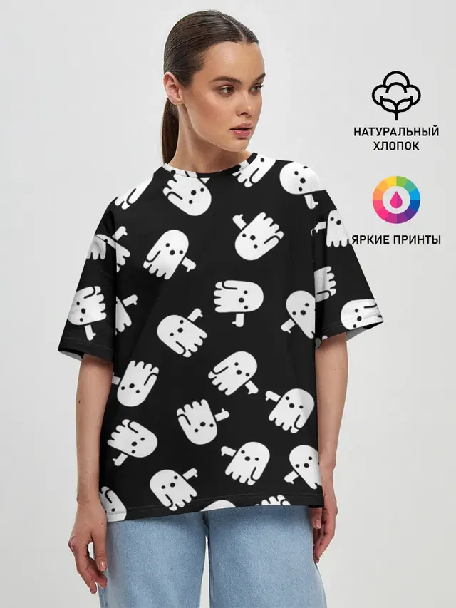 Женская футболка оверсайз