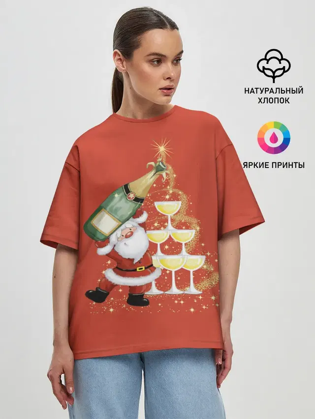 Женская футболка оверсайз