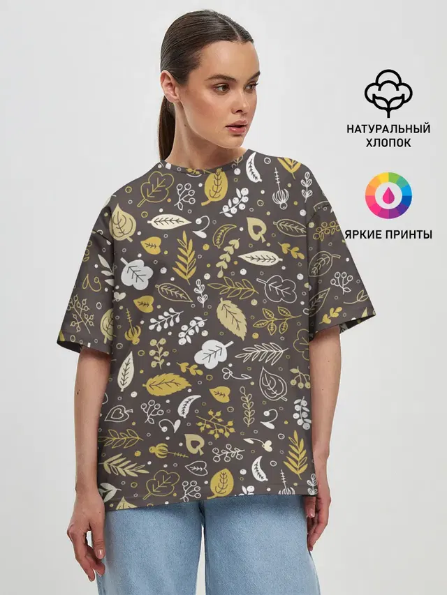 Женская футболка оверсайз