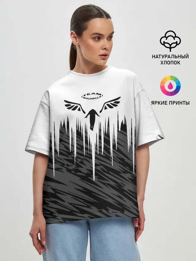Женская футболка оверсайз