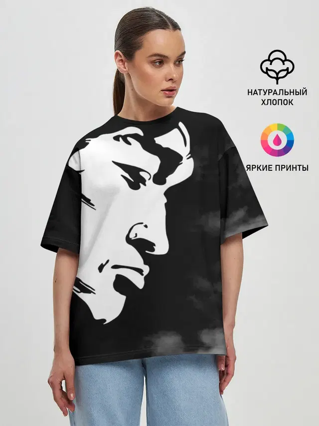 Женская футболка оверсайз