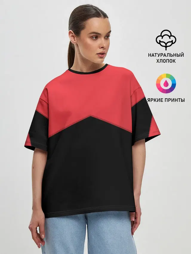 Женская футболка оверсайз