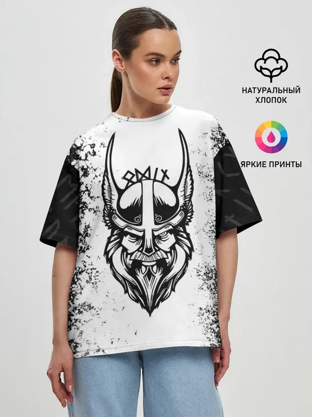 Женская футболка оверсайз