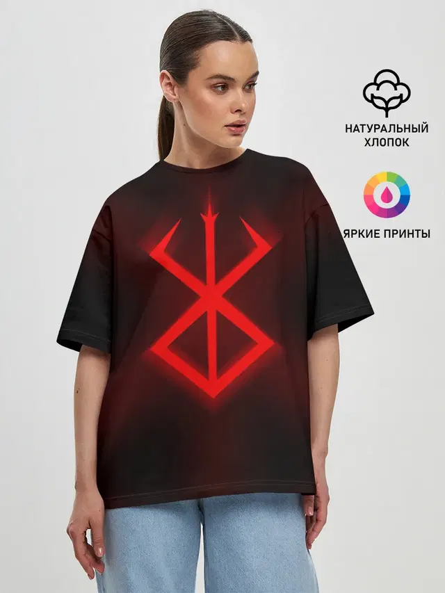 Женская футболка оверсайз