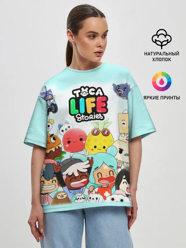 Женская футболка оверсайз