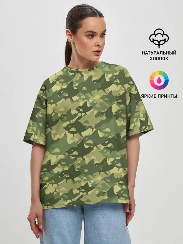 Женская футболка оверсайз