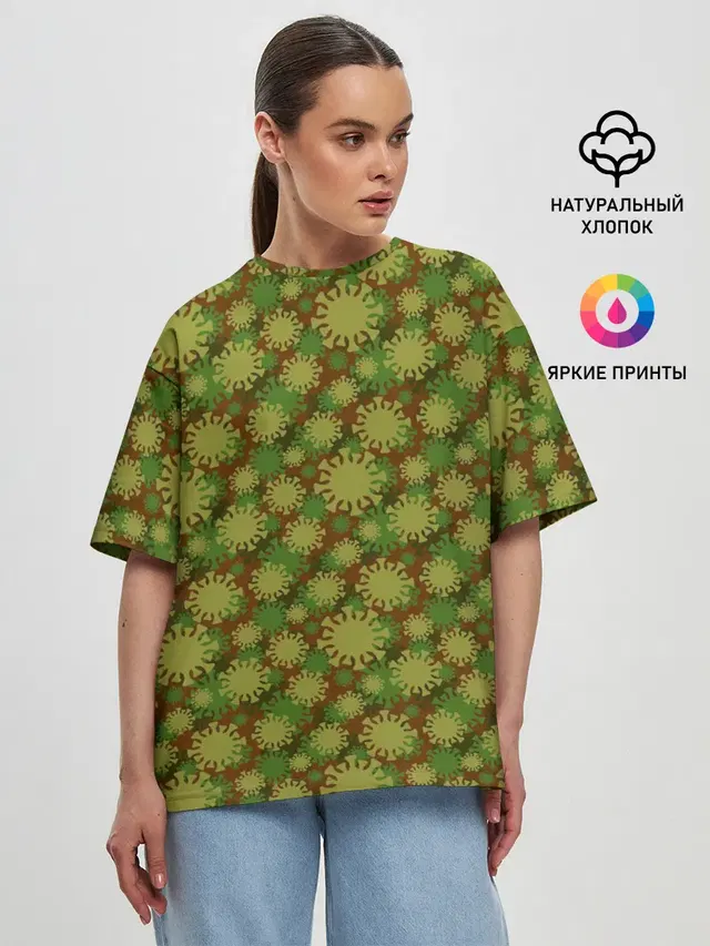 Женская футболка оверсайз