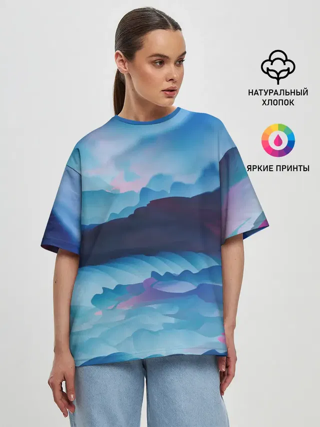 Женская футболка оверсайз
