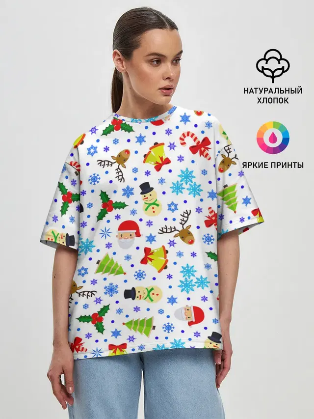 Женская футболка оверсайз