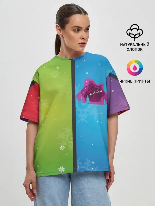 Цветное рождество Snowflake