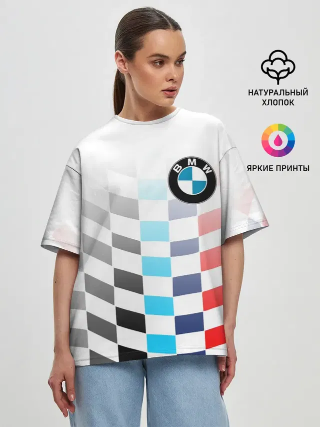 Женская футболка оверсайз