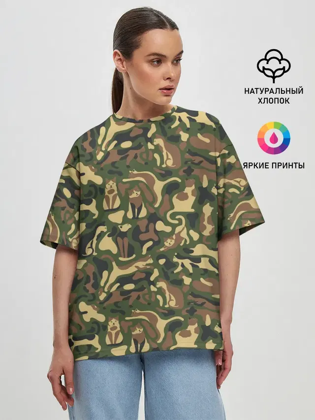 Женская футболка оверсайз