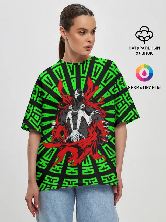 Женская футболка оверсайз