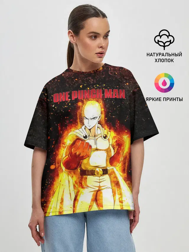 Сайтама в огне | One Punch-Man