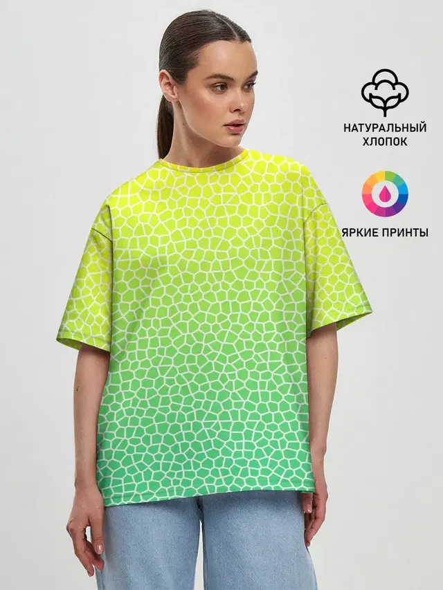 Женская футболка оверсайз