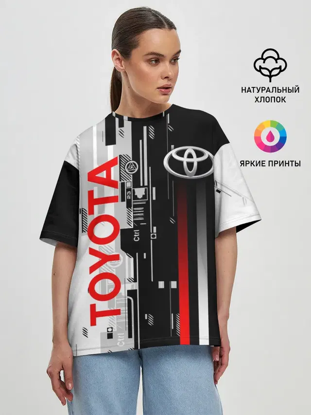 Женская футболка оверсайз