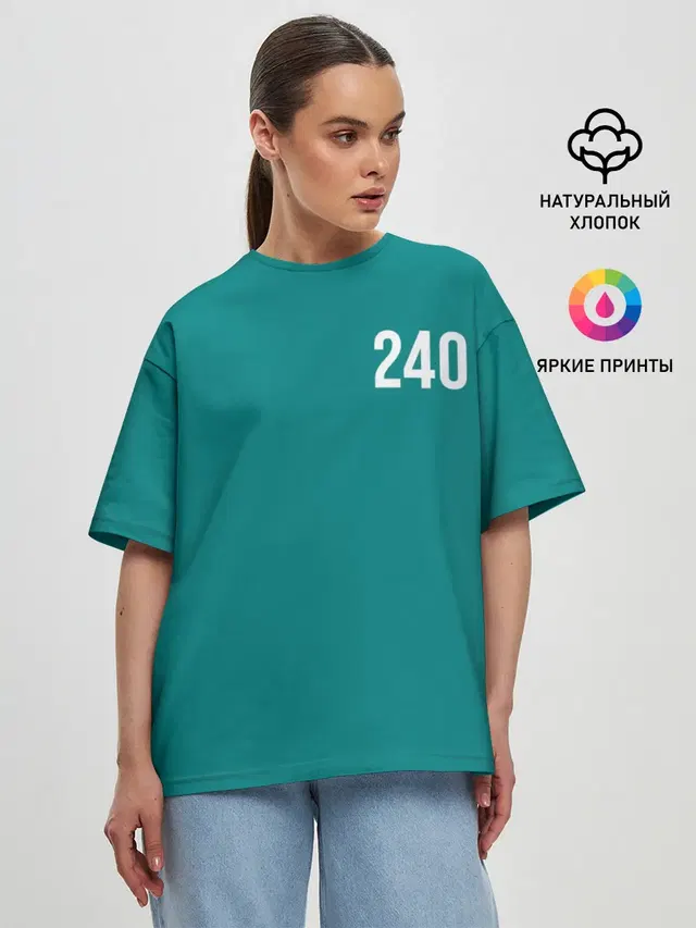 Женская футболка оверсайз