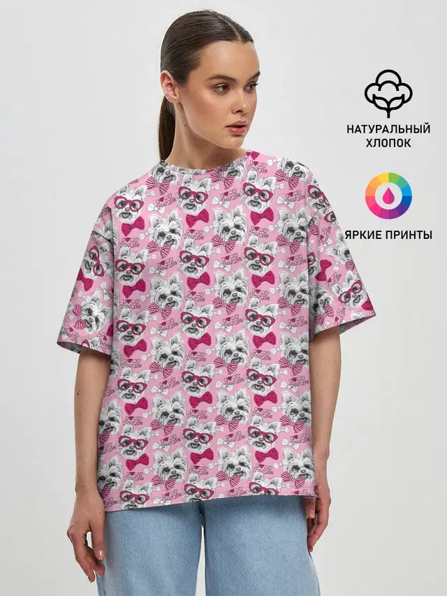 Женская футболка оверсайз