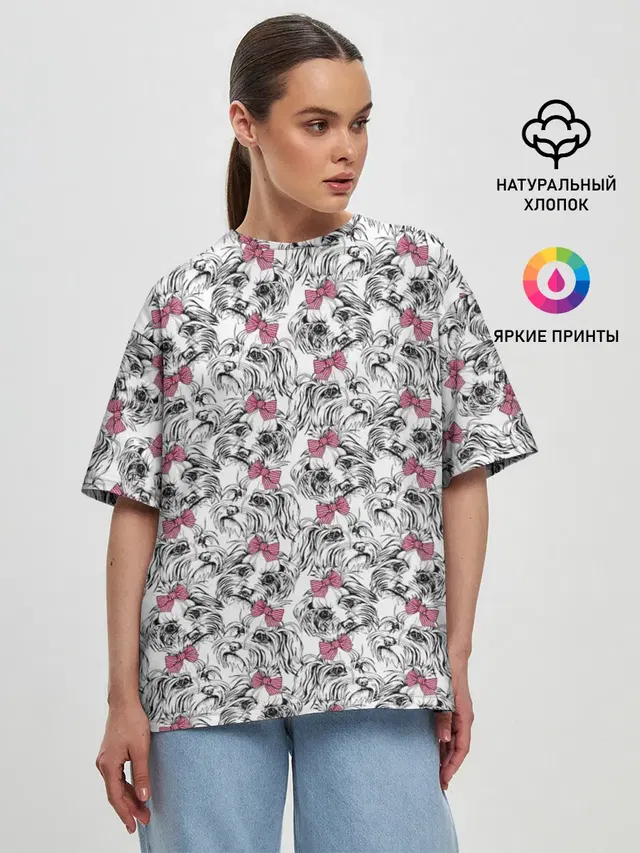 Женская футболка оверсайз