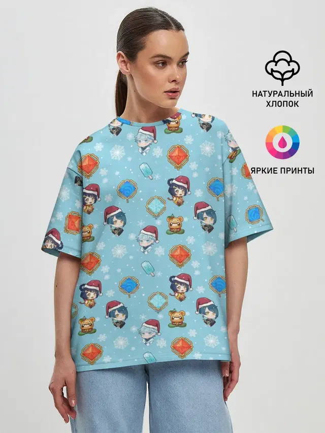 Женская футболка оверсайз