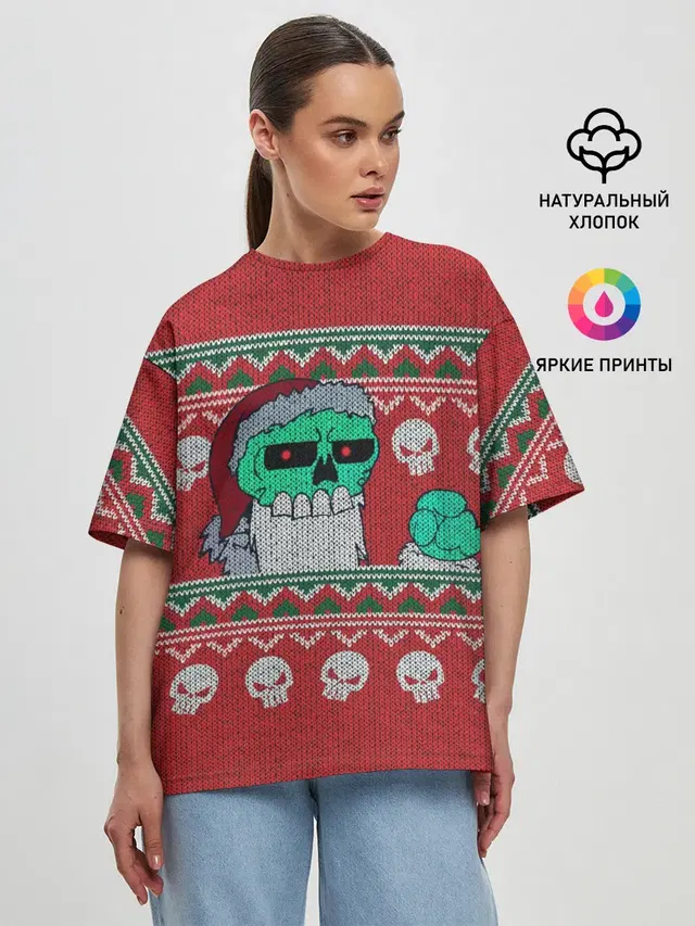 Женская футболка оверсайз