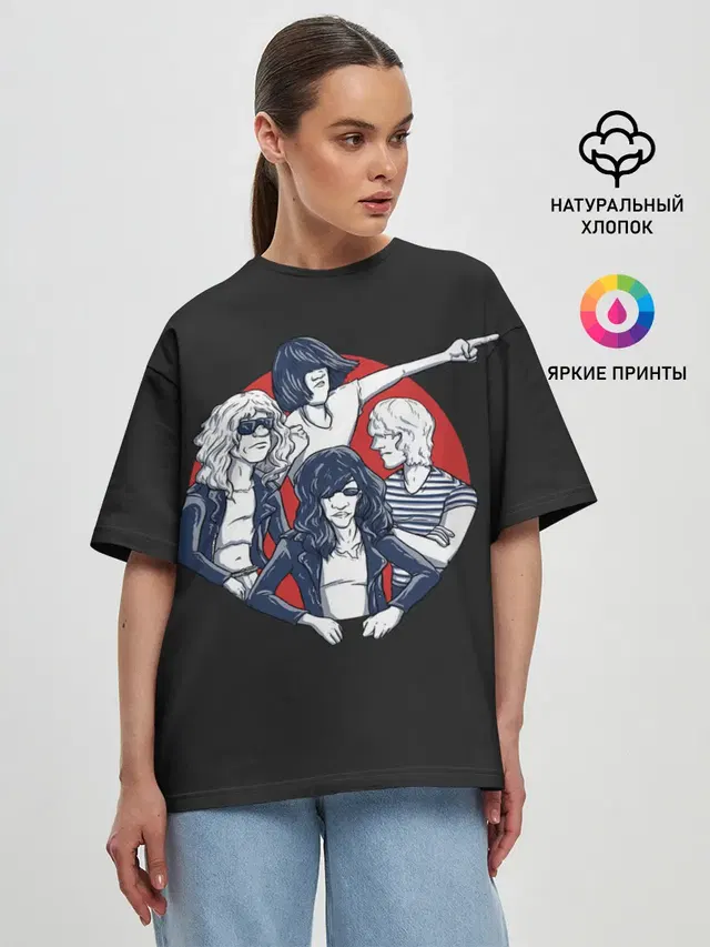 Женская футболка оверсайз