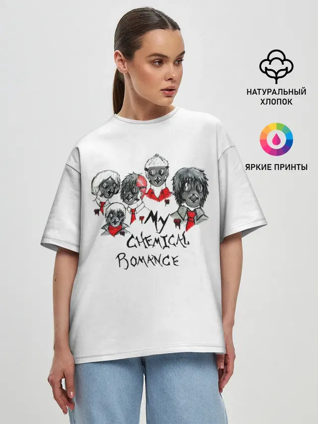Женская футболка оверсайз