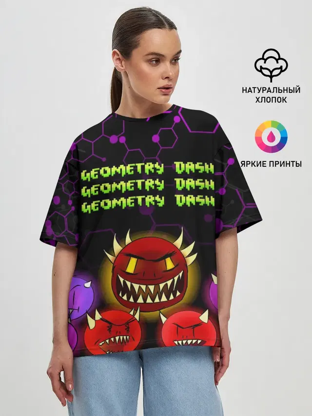 Женская футболка оверсайз