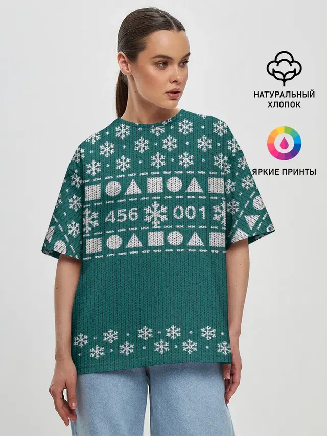 Женская футболка оверсайз