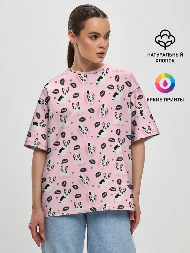 Женская футболка оверсайз