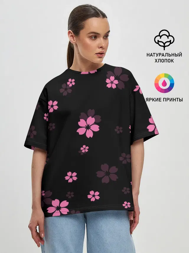Женская футболка оверсайз
