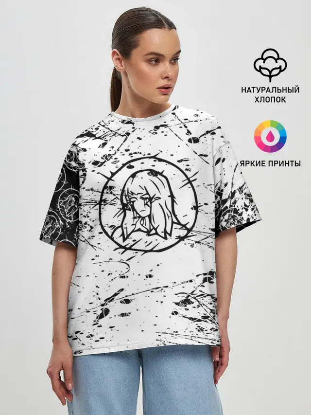 Женская футболка оверсайз
