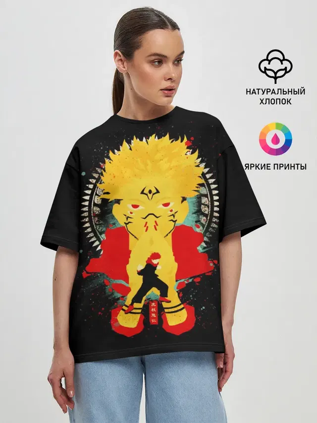 Женская футболка оверсайз