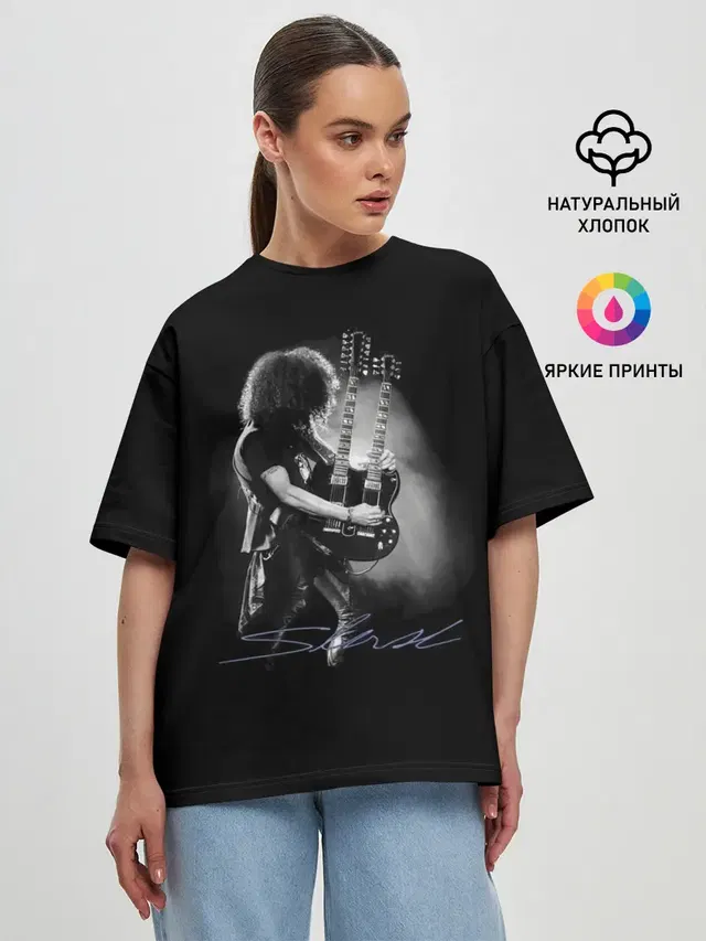 Женская футболка оверсайз