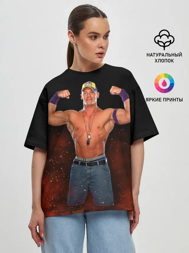 Женская футболка оверсайз