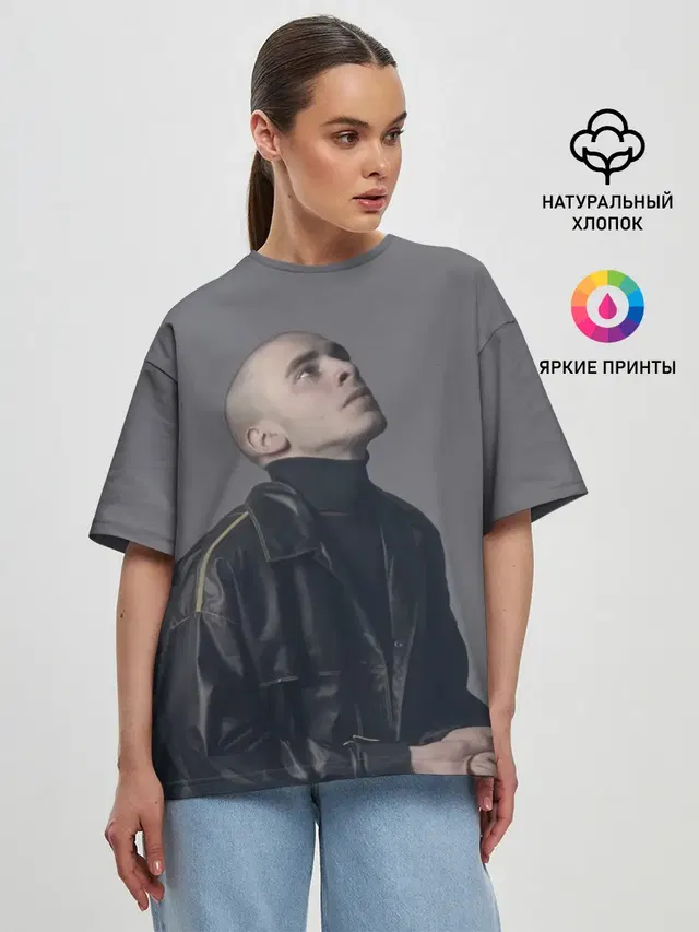 Женская футболка оверсайз