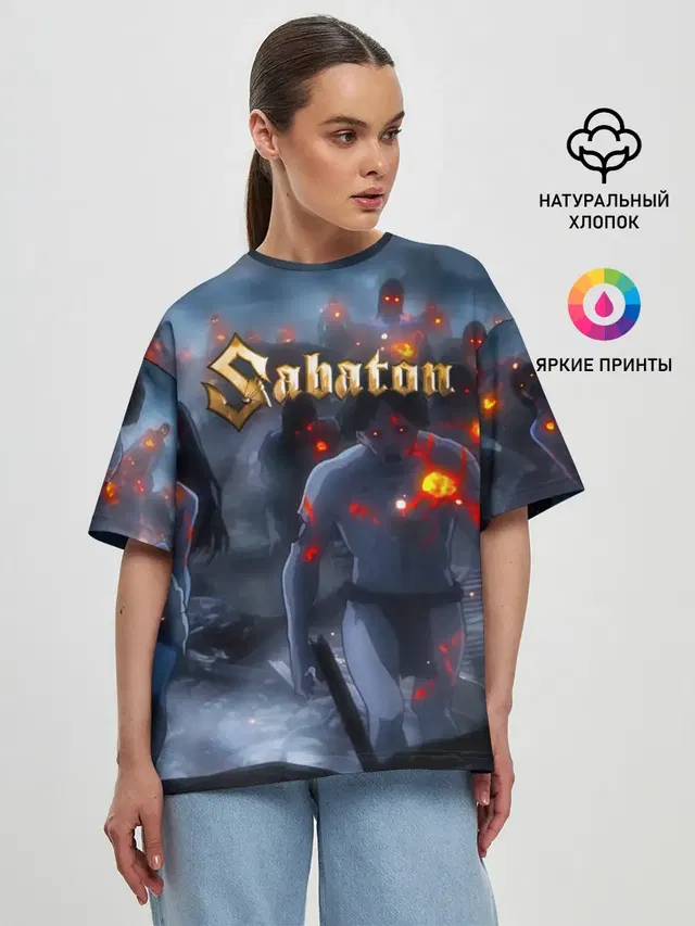 Женская футболка оверсайз
