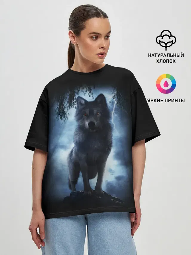 Женская футболка оверсайз
