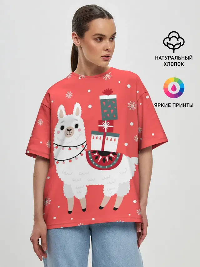 Женская футболка оверсайз