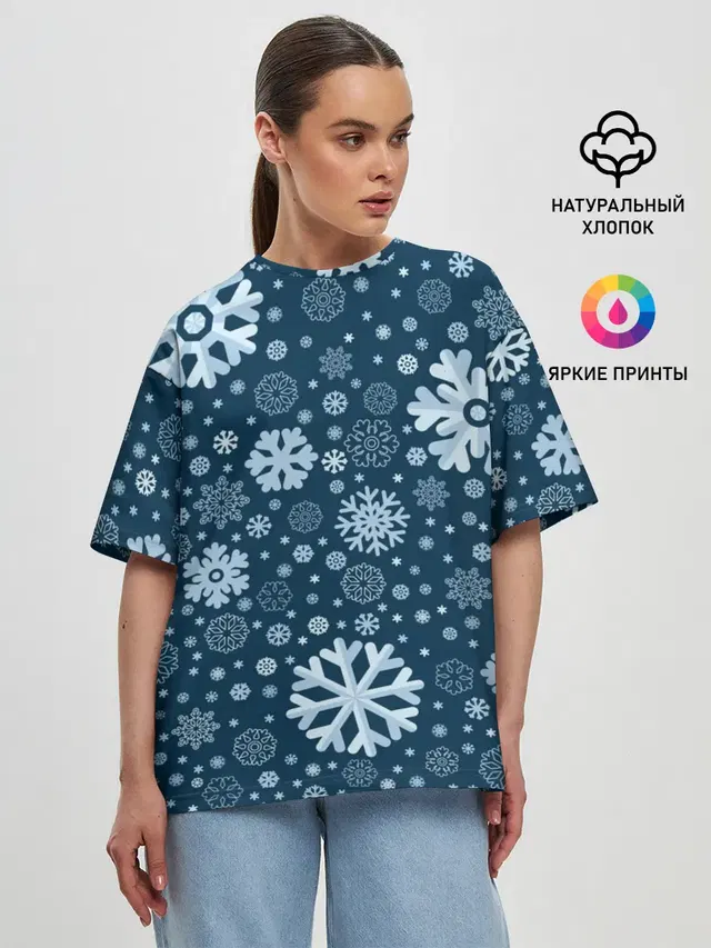 Женская футболка оверсайз